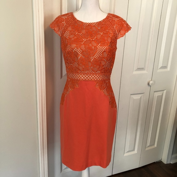 ANTONIO MELANI Dresses & Skirts - Antonio Melani Cap Sleeve Lace Dress (HOST PICK)